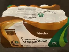 15Pk Starbucks Frappuccino Mocha Flavor Chilled Coffee Drink 9.5oz Glass Bottles