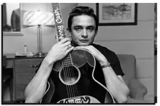 Johnny Cash Poster 24x36 Inch Photo Rare Print Wall Art Print JC01