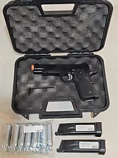 KJ Works Full Metal M1911 Semi-Auto CO2 Blowback Pistol W/ 2 Mags & 20-CO2 Carts