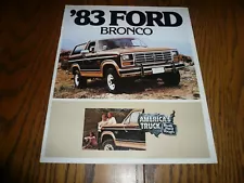 1983 Ford Bronco Sales Brochures - Vintage