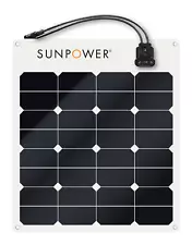 50 Watt Flexible/Lightweight/Portable Solar Panel made with SunPower cells