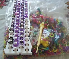 Rubber Band Looms , Tool & 1 Pound of Rubber Bands