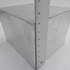 8" thick 6061 Aluminum PLATE 9.5625" x 11.3125" Long Solid sku 105870