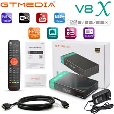 GTMEDIA V8X Satellite TV Receiver H.265 HD PVR 4G WIFI DVB-S2X Decoder Box Tuner