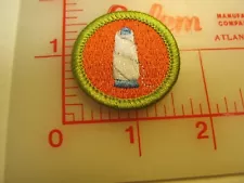 Type L since 1910 back TEXTILE merit badge sash patch (g8)