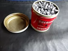 Vintage Sheridan 5mm/.20cal Airgun Pellets (500) Red and White Tin- Full!