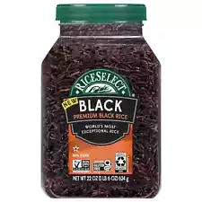 RiceSelect Premium Black Rice Whole-Grain Gluten-Free Non-GMO and Vegan Rice