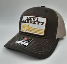 Levi Garrett Embroidered Patch Richardson112 Trucker Cap Hat Mesh Snapback Brown