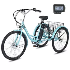 Secondhand 24" Electric Tricycle UL Certified 36V 13Ah Battery 250W Motor Green