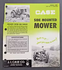 Case Model SM Side Mounted Mower For VAC 14 Tractor Dealer Sales Brochure - 1953