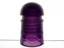 ROYAL PURPLE BELL TELEPHONE CO OF CANADA DIAMOND Glass Pony Insulator