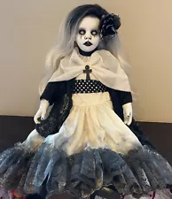 OOAK Porcelain Horror Art Doll Creepy Scary Evil Handmade Ghost Zombie Girl