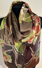 Hand Painted Silk scarf