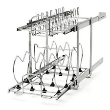 Rev-A-Shelf 2-Tier Kitchen Cabinet Pull Out Cabinet Organizer for Pots, Pans