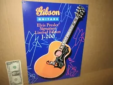 GIBSON GUITARS - OLD SIGN Dated '96-Shows DETAIL of Elvis LIMITED EDITION Guitar