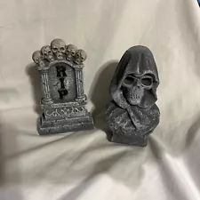 Death Grim Reaper & Headstone Halloween Statues B19