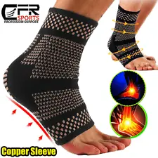 Foot Pain Relief Compression Copper Ankle Support Sleeve Brace Plantar Fasciitis