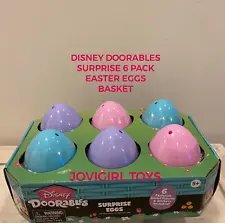 DISNEY DOORABLES EGG HUNT SURPRISE 6 PACK EGGS BASKET NEW