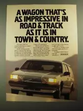 1987 Volvo 740 GLE Ad - A Wagon That's As Impressive