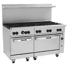 Vulcan 60SS-10B Endurance Series 60" 10 Burner Range w/ 2 Std. Ovens