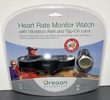 Heart Rate Monitor Watch Oregon Scientific With Vibration Alert & Tap On Lens