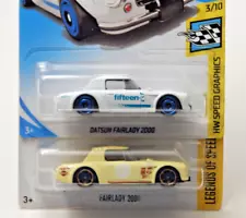 Hot Wheels Datsun Fairlady 2000 Lot of 2 Kmart White Color Variation