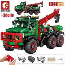 Building Blocks Set MOC RC All Terrain Car 6X6 Mountain Truck Brick Kids DIY Toy