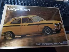 FORD - ESCORT mk1 RS MEXICO - SINGLE PAGE SHEET SALES LEAFLET 1970s