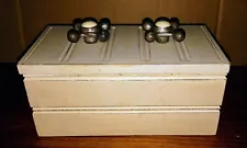 Decorative Wooden Novelty Storage Box with Faucet Style Knobs