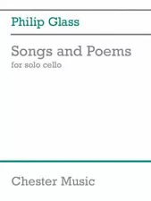 Philip Glass Songs and Poems for Solo Cello Sheet Music Book NEW 014047995