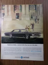 1964 Chrysler New Yorker Sedan Ad Engineered Better