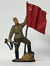 Tin toy soldiers. Russian Soldier WW2. 54 mm