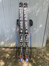 Salomon Crossmax 09 L161 Monocoue Skis With Salomon S810 Bindings