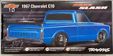 -NIB- Traxxas Drag Slash 2WD R/C No Prep RTR Brushless C10 Chevy Black 94076-4