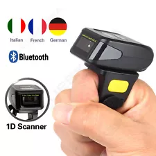 Wearable Ring Finger Type Bluetooth Laser Barcode Scanner Reader For Windows IOS