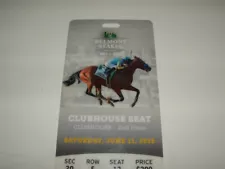 RARE 2016 BELMONT STAKES CREATOR ADMISSION TICKET AMERICAN PHAROAH PICTURE #6