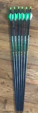 Carbon Express Wolverine 28 INCN Fletched Arrows SPINE - 350 -- 6 -- ARROWS