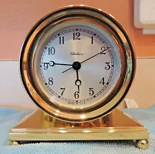 New ListingChelsea "Constitution" Brass Desk Clock Working - DaimlerChrysler