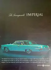 Vintage 1964 Chrysler Imperial Crown Coupe Automobile Ad