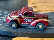 Auto World Thunderjet Blood Sweat & Fears 1941 Willys Coupe Slot Car