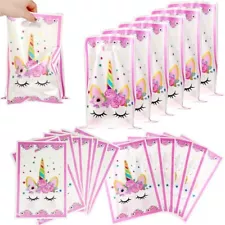 Unicorn Plastic Bags Party Favours Loot Bag Treat for Girls Birthday Baby Shower