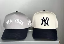 New York Yankees 5 Panel SnapBack Vintage Style Raised Logo 2 Hats For $ Of 1