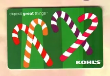 KOHL'S Candy Canes ( 2006 ) Gift Card ( $0 )