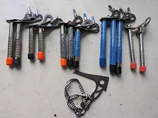 Ice climbing ice screws, excellent condition, Black Diamond and titanium