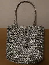 Vintage Handmade Silver Recycled Soda Pop Tab Bag/Purse