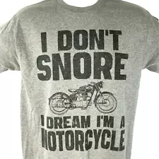 Classic BMW Dont Snore I Dream A Motorcycle M T-Shirt sz Medium Mens Old School