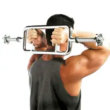 Barbell Standard Chrome Triceps Bar, 200 lbs Weight Capacity