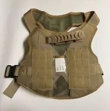 Military Style Dog Harness Nylon Breathable & Waterproof Outdoor Dog Vest Large