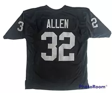 Marcus Allen Unsigned Custom Sewn Stitched Black Oakland Jersey Size XL