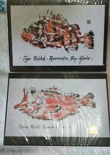 Yelloweye Rockfish/ Tiger rockfish - Gyotaku Archival Fish Print made in Alaska